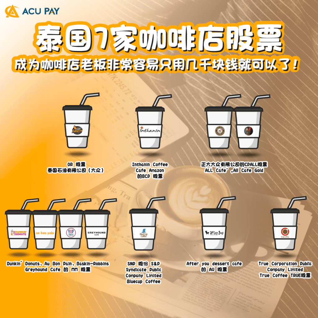 泰國7家咖啡店股票​